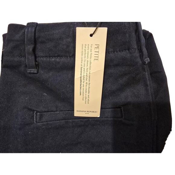 Banana Republic Authentic Chino Slim Fit in Navy NWT Size 00 Petite - Picture 5 of 5